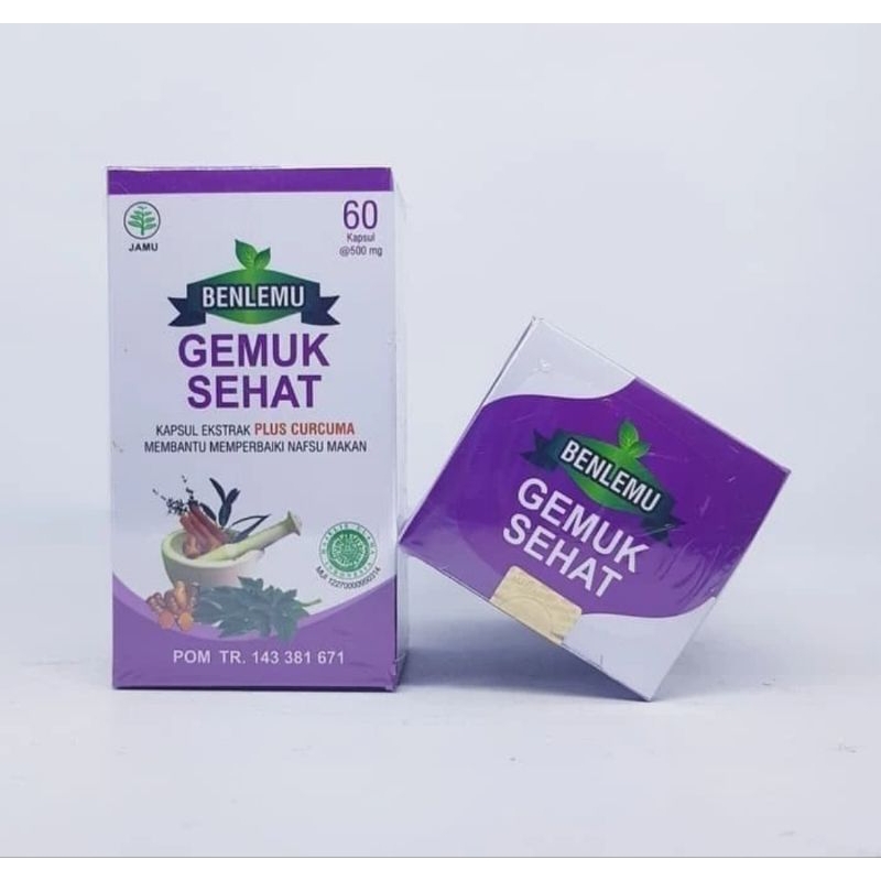 gemuk sehat benlemu isi 60 herbal nafsu makan