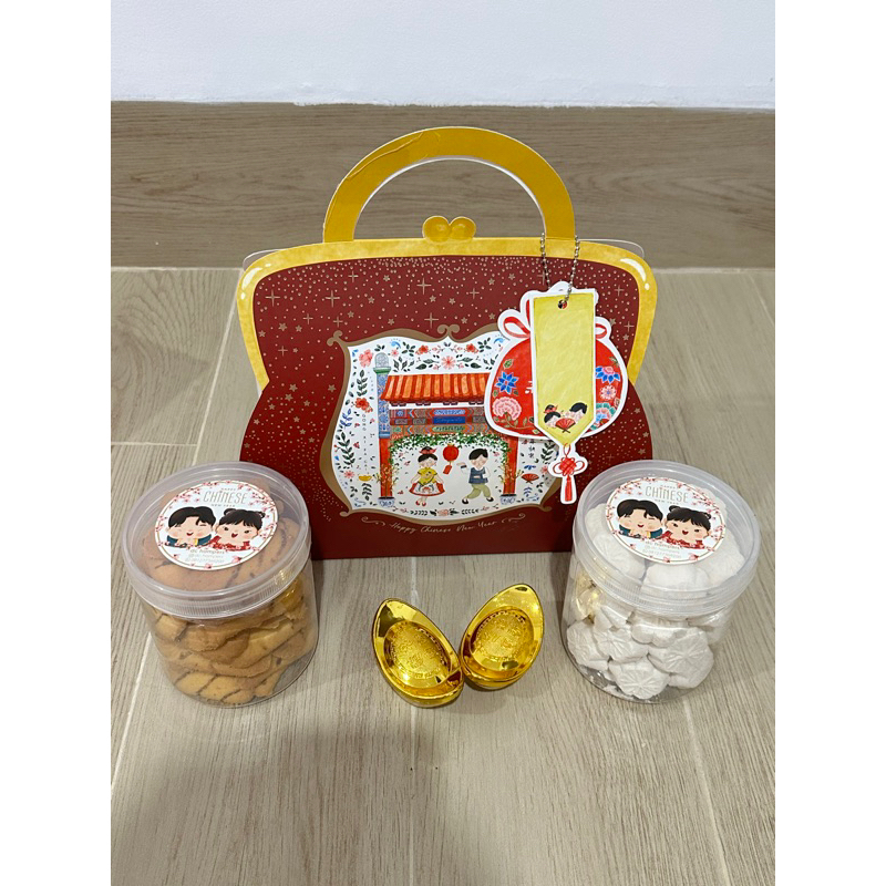 

hampers imlek isi 2 cookies jar 600 ml READY STOCK SIAP KIRIM