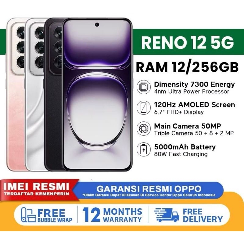 PROMO TERBATAS OPPO Reno 5G [12+256GB] - Garansi Resmi 12 Bulan