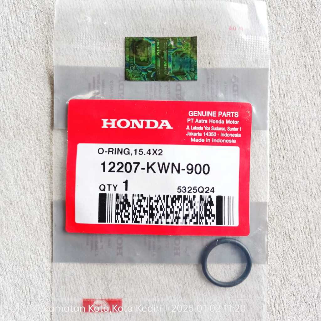Karet O-Ring 15.4×2 Join Water Pump-Pompa Air Radiator Vario 110-125-150-160 PCX-ADV-Stylo Ori AHM