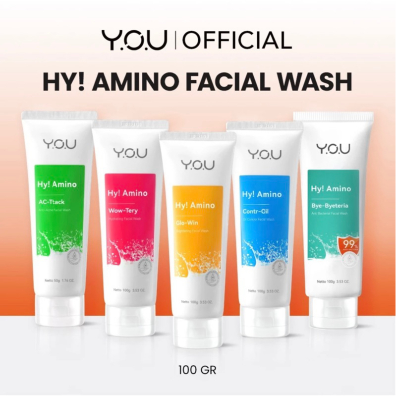 YOU Hy Amino Facial Wash Pembersih Muka Sabun Cuci Muka