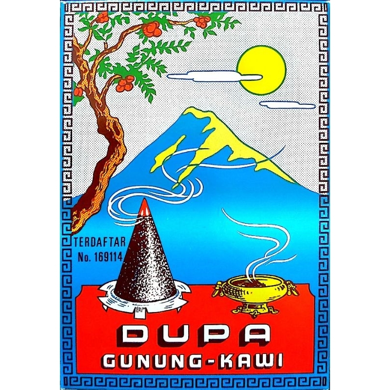 Dupa Kerucut/ Tumpeng Gunung Kawi Biru 1 Kotak isi 10 Biji