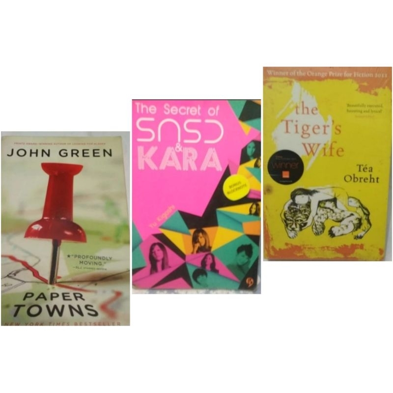 Novel The tigers wife tes obreht Paper towns - John green The secret of SNSD & kara