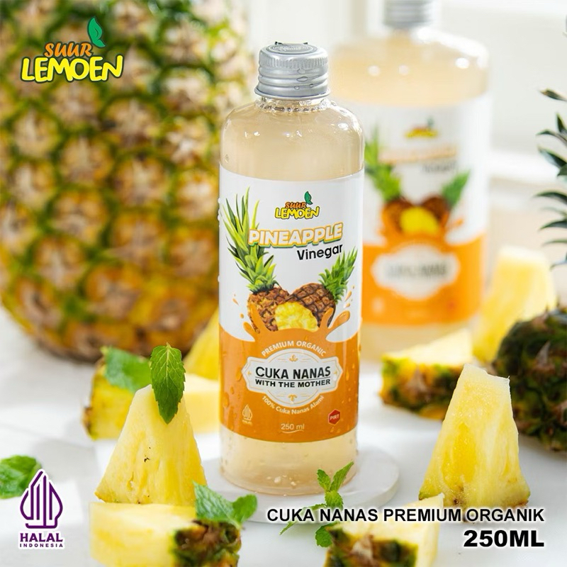 

Suur Lemoen Cuka Nanas 250ml - 500ml - Cuka Nanas Obat Diabetes - Organic Pineapple Cider Vinegar