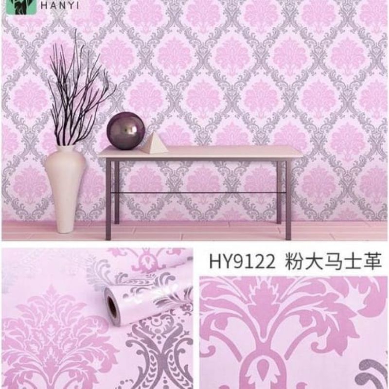 Wallpaper Dinding Aesthetic Wallpaper Dinding Motif Batik Pink Wallpaper Dinding Kamar Dinding Wallp