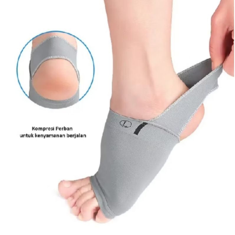 Arch Support Insole Elastis Gel Silikon Orthotic Arch