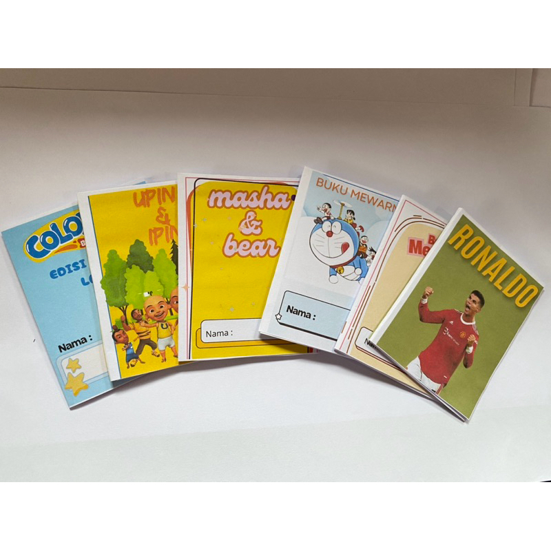 

Mini Coloring book / Buku mewarnai kecil