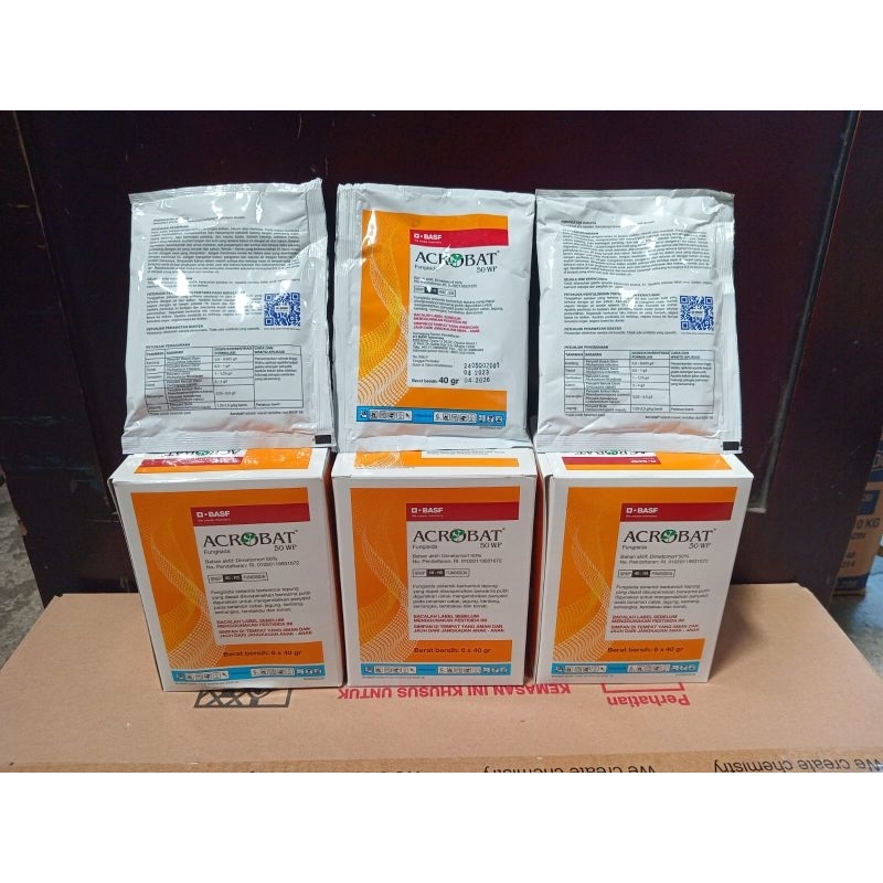 OBAT HAMA MURAH AMPUH ORIGINAL FUNGISIDA ACROBAT 40gr 1BOX KEMASAN BARU