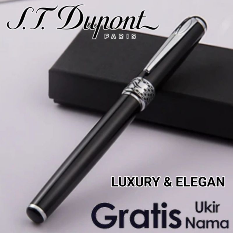 

Ballpoint Mewah Pulpen Roller Ball Sign Pen St Dupont Gratis Grafir Nama Dan Box Exlusive