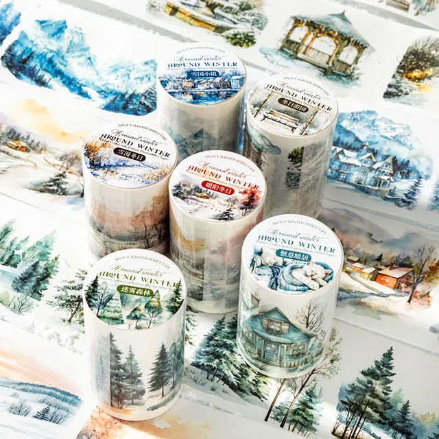 

1Roll Winter Theme Aquascape Tape About Winter Series