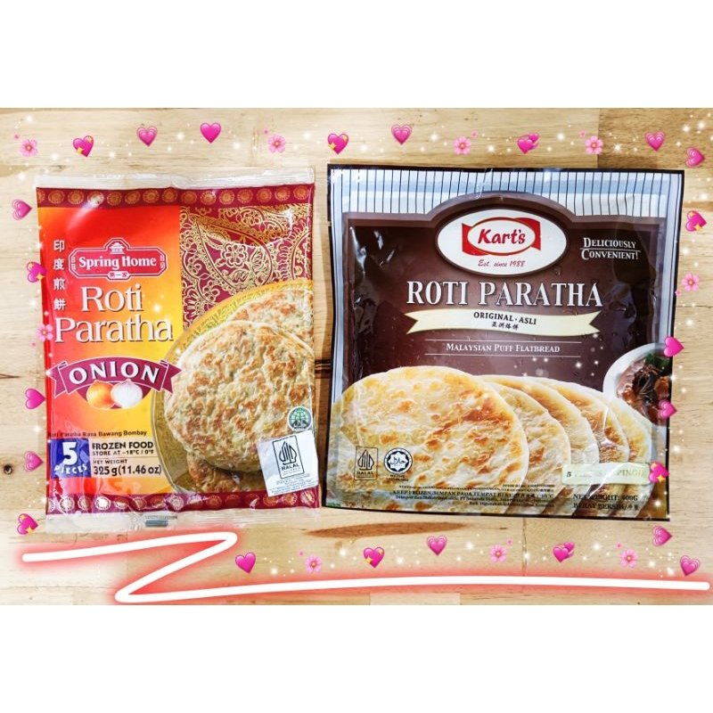 

ROTI PARATHA ONION 5PC 325GR / ROTI PARATHA ORIGINAL 400GR 5 LEMBAR