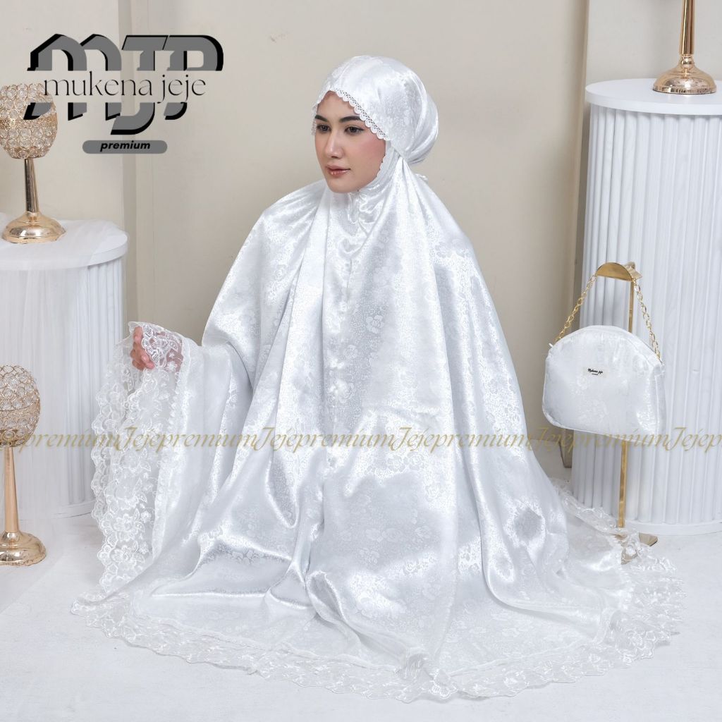 Mukena Mewah Sutra Silk Premium Ukuran Dewasa Jumbo