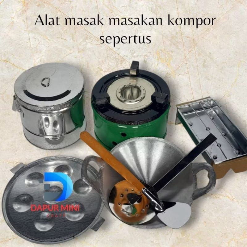 PROMO TERMURAHalat masak masakan anak mini kompor spirtus miniatur