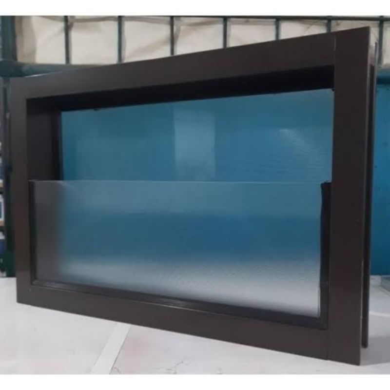 Sunbloom Jendela Aluminium Boven Loster/Roster Aluminium Boven/Jendela Aluminium Kaca Mati Zigzag