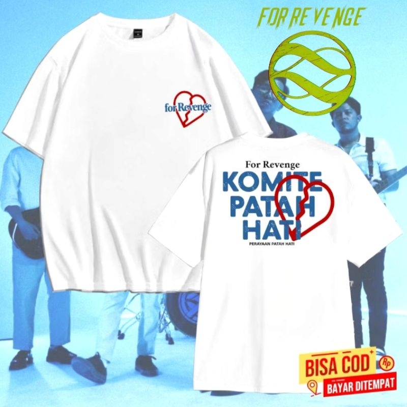 tshirt pendek band FOR REVENGE original distro | kaos band FOR REVENGE KOMITE PATAH HATI terbaru dis