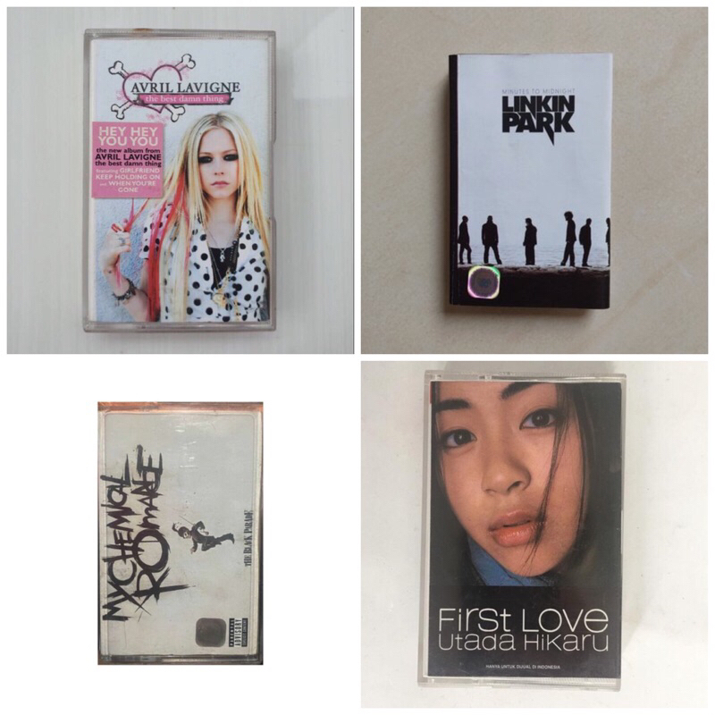 Kaset Avril Lavigne, Utada Hikaru, Linkin Park, My Chemical Romance, and many more