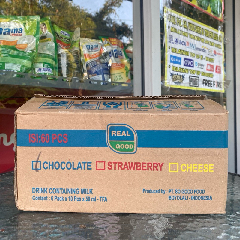 

Promo Susu Real Good Kemasan 1 dus Isi 60 Pcs Murah & Hemat