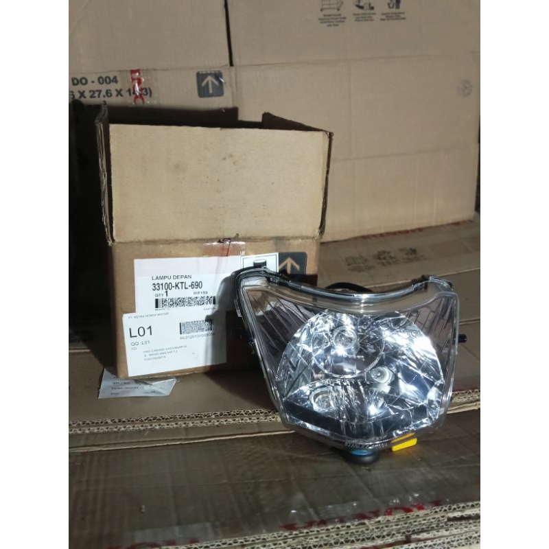33100KTL690  33100-KTL-690 REFLEKTOR ASSY LAMPU DEPAN SUPRA FIT NEW