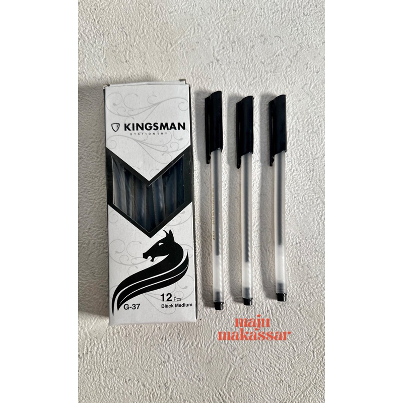 

Pulpen cair Kingsman G-37 / bolpoin cair kingsman ( LUSIN / 12 PCS )