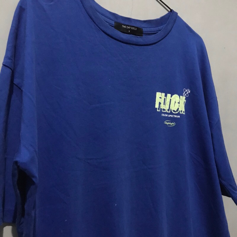 Kaos Katun Biru Elektrik