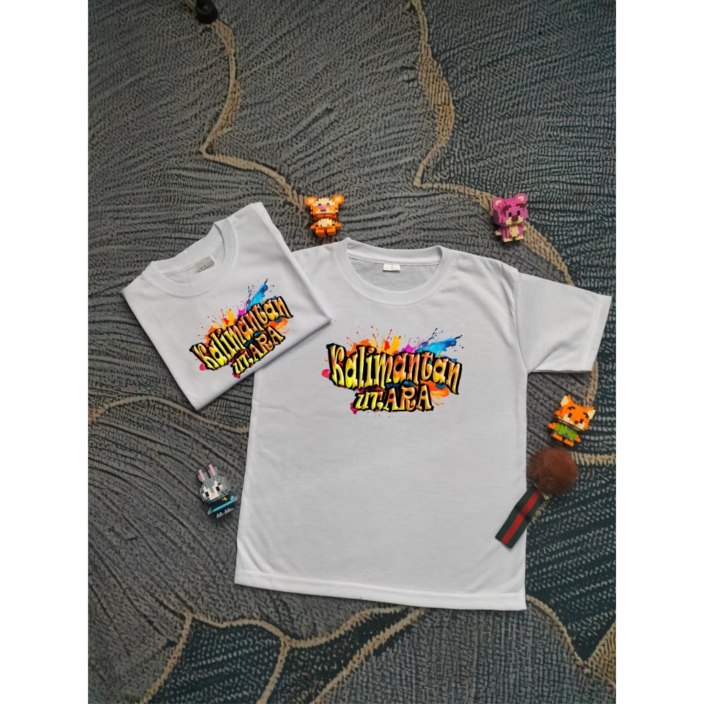 BAJU KAOS ANAK-ANAK TULISAN KALIMANTAN UTARA YANG BISA DIPAKAI UNISEX