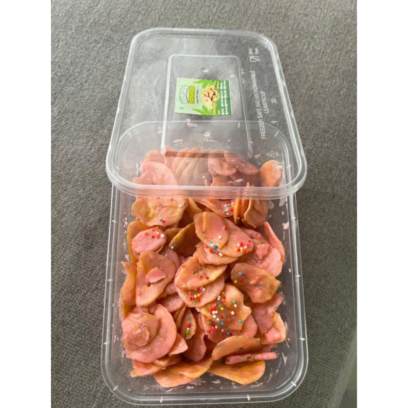 

keripik pisang lumer strawberry