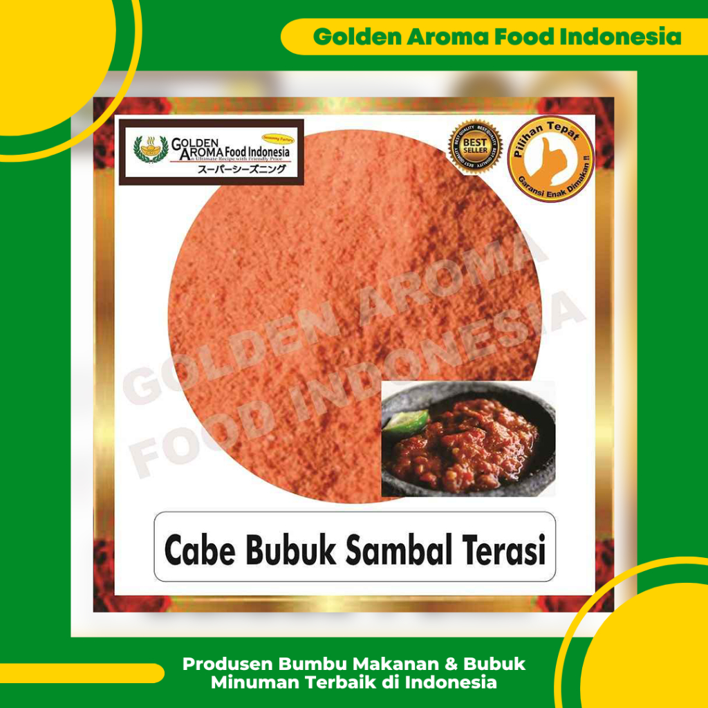

Cabe Bubuk Sambal Terasi Alami, Jual Bubuk Cabe Sambal Terasi Murah Enak Terbaik,Bubuk Sambal Terasi