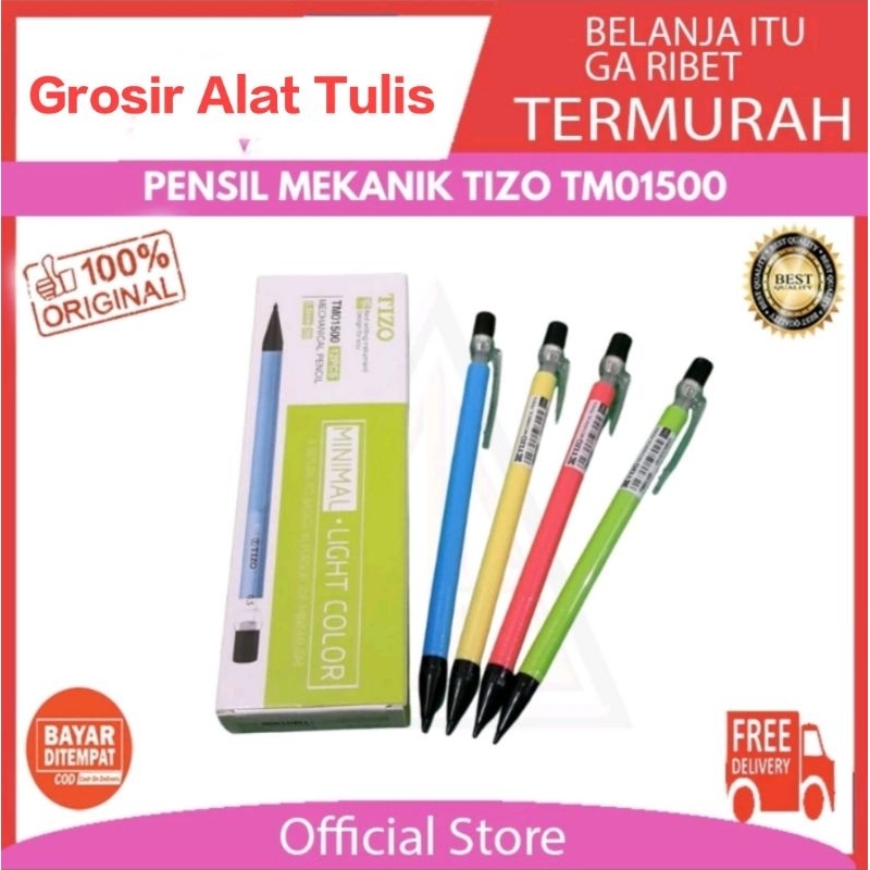 

Mechanical Pencil/Pensil Mekanik Joyko/Tizo 0,5mm Harga Per Lusin 12pcs