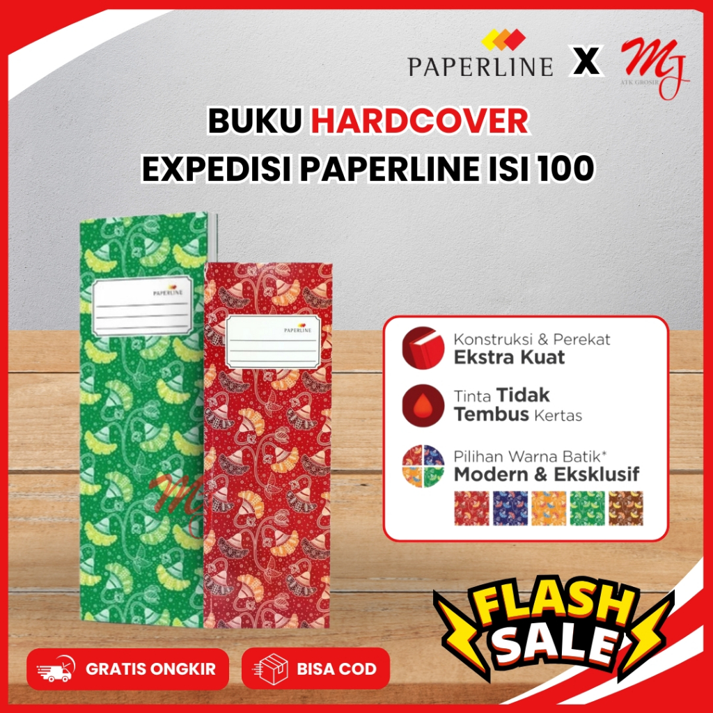 

Buku hard Cover / Buku hard Case 100 Lembar Ekspedisi Paperline K50