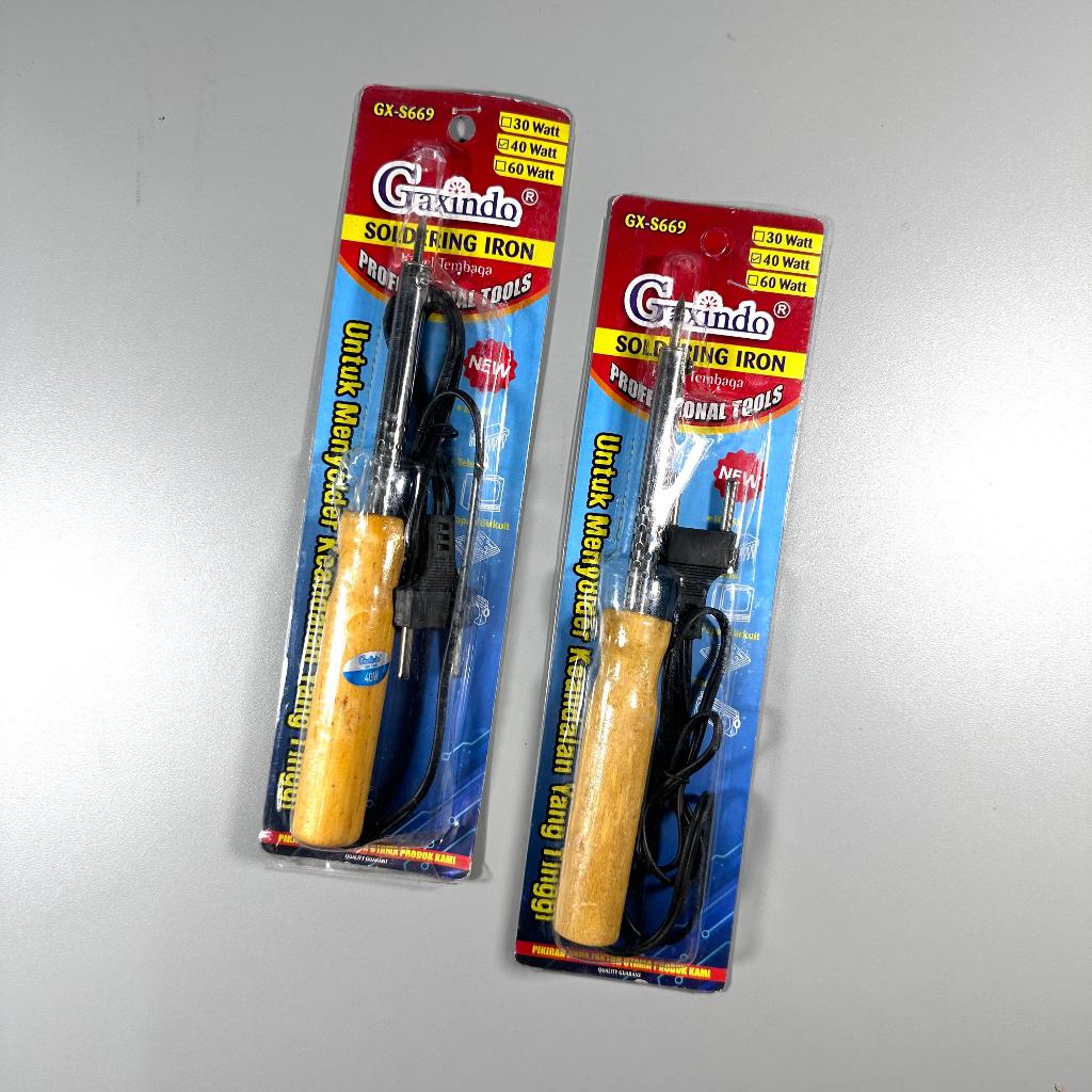 (PCS) SOLDER KAYU GAXINDO / SOLDERING GAXINDO 40WATT - 60WATT