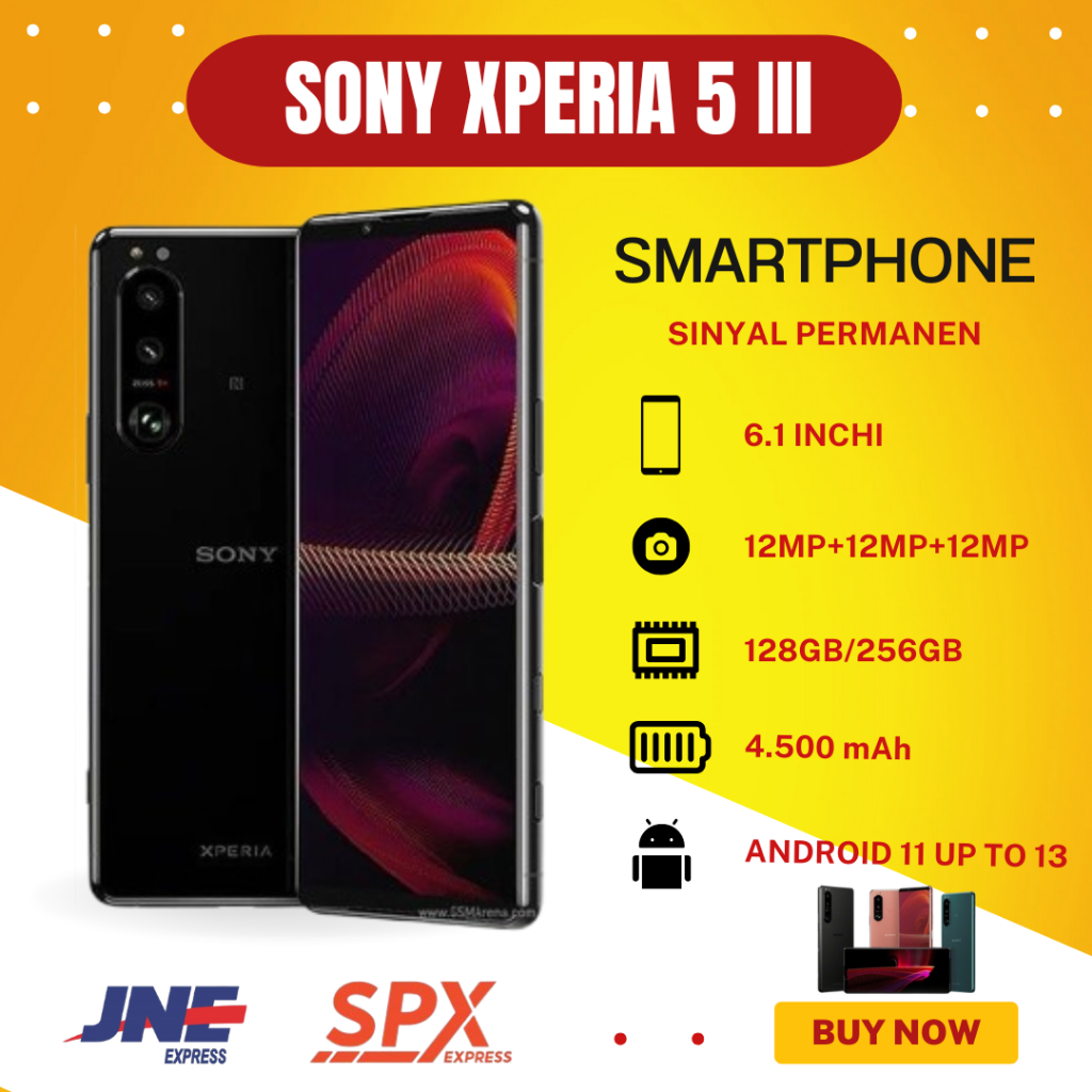 SONY XPERIA 5 III RAM 8/128GB - 8/256GB SECOND ORIGINAL WIFI ONLY ALLOP MULUS LIKE NEW