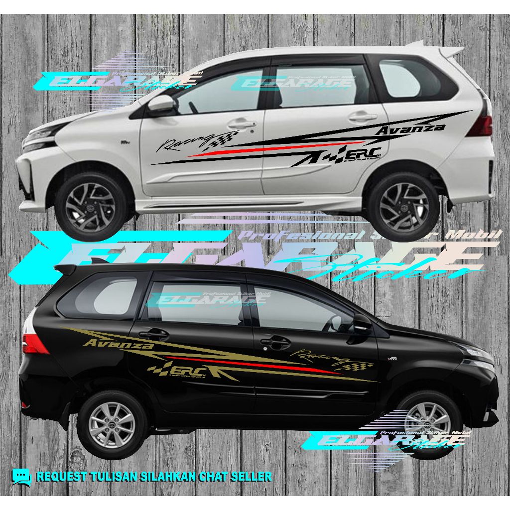 Sticker mobil toyota avanza sticker mobil toyota avanza racing erc stiker universal mobil toyota ava