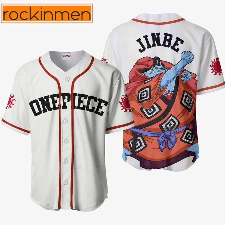 JERSEY BASEBALL ANIME JERSEY MUGIWARA X NIKE JERSEY BOLA JERSEY ANIME WANOKUNI JINBE JERSEY ONE PIEC