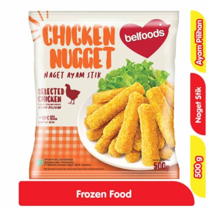 

Belfoods | FROZEN FOOD | Chicken Nugget Stick 500 Gram