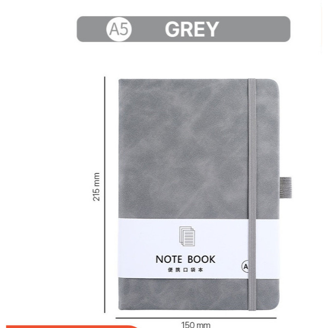 

Buku Diary Notebook Ukuran A5 Kecil Scrapbook Mini Desain Aesthetic Isi 96 Lembar Kertas Murah Abu Abu
