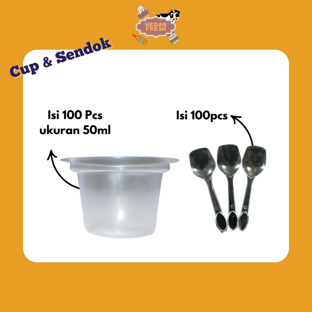 Paket Cup & Sendok Es Krim