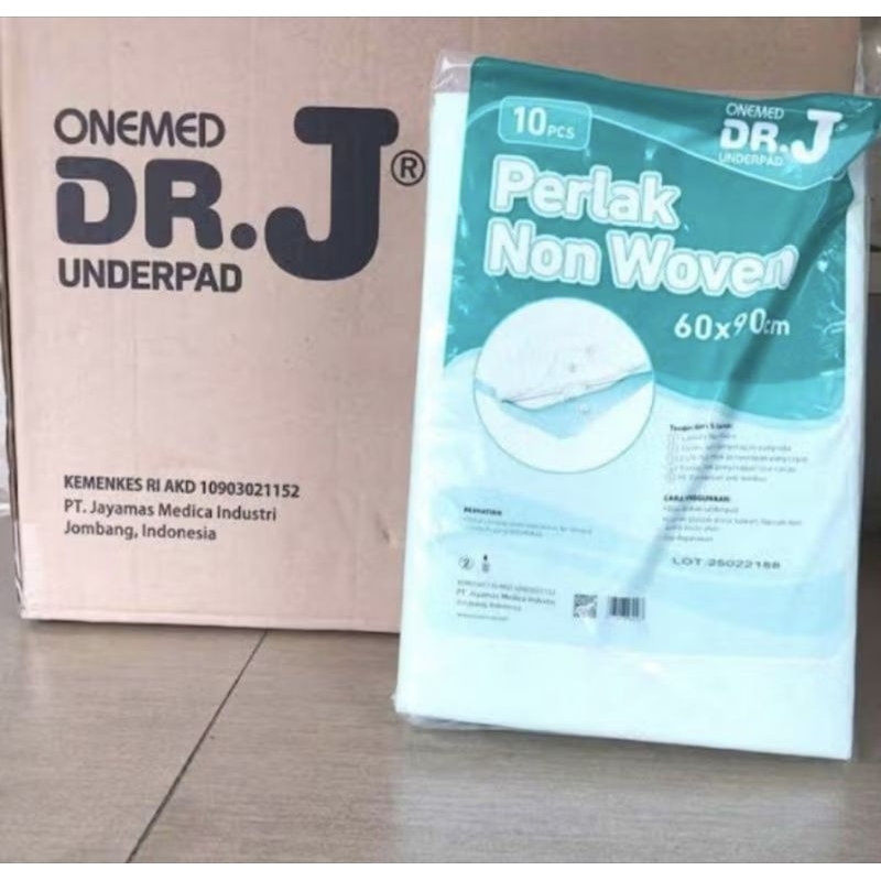 DRJ Underpad Perlak HARGA GROSIR 1 DOS/1 KOLI TERMURAH DR.J DR J size 60x90 khusus karton isi 10 pac