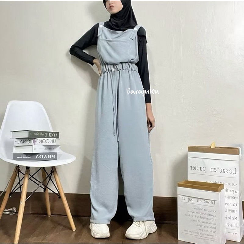 Jumsuit korea style, Long Jumpsuit Wanita