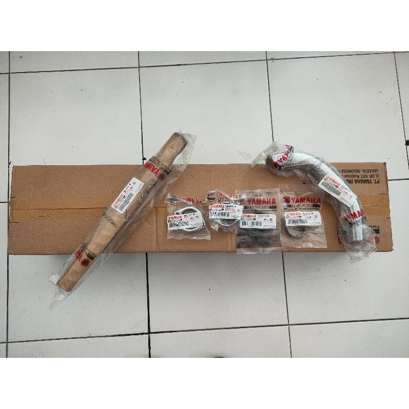 Knalpot Set Full Assy 7 Bagian RX King RX 100% Original Yamaha Genuine Part