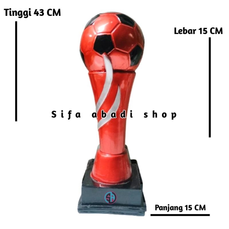 Piala / Trophy Sepak Bola / Trophy Futsal / Trophy Tarkam Unik Aesthetic Murah