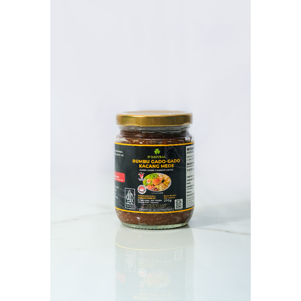 

Bumbu Gado - Gado Mente, NO MSG, Tanpa Pengawet - 270 gr