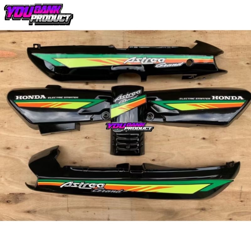 Cover body set astrea grand bulus set setriping hijaw kuning 93 honda astrea grand bulus grand pacul