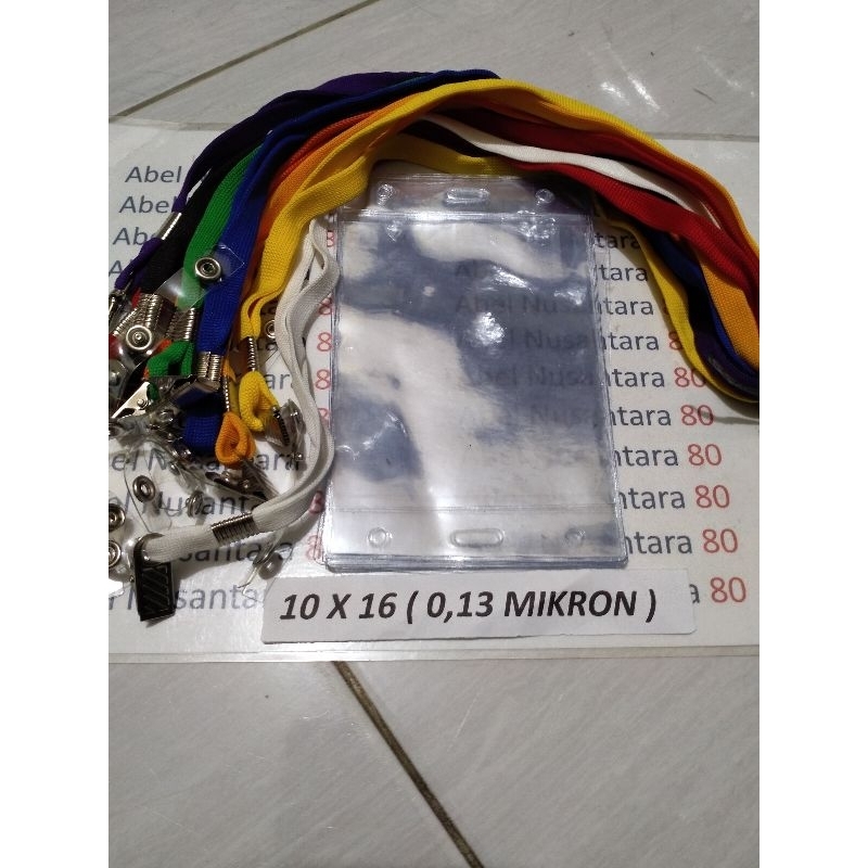 

paket Tali 1cm jepit + plastik panitia uk 10 x 16 cm tebal plastik 0, 13 mikron isi paket 10 pcs