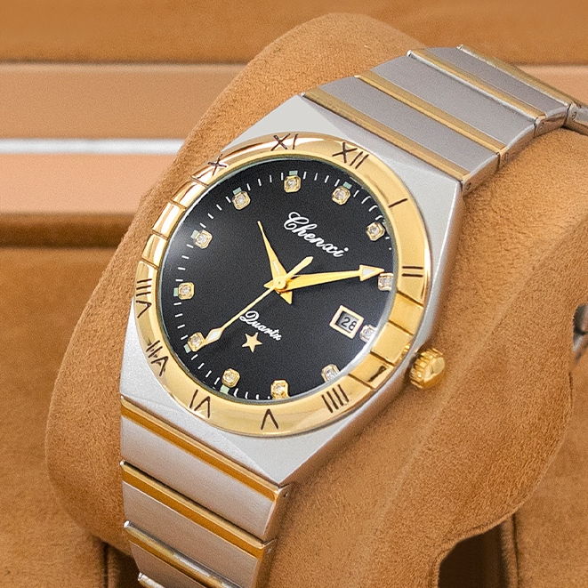 Jam Tangan Pria Anti Air CHENXI 0064B otomatis tahan air Analog rantai Arloji automatic Pria Terbaru