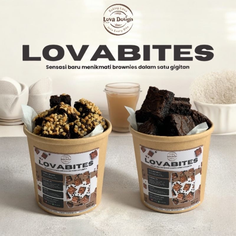 

Brownies bite LOVADOUGH | Brownies Lovadough | Fudgy brownies | Brownies hampers