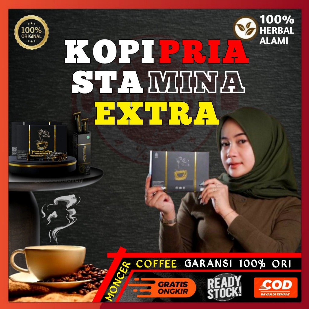 

CoffeeMoncerr ORIGINAL - Kopi Stamina Pria Kuat Tahan Lama Herbal Alami Aman Untuk Di Konsumsi BPOM