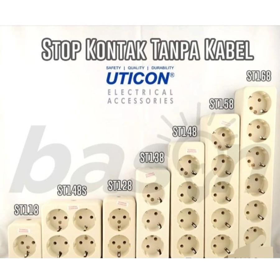 STOP KONTAK UTICON TANPA KABEL