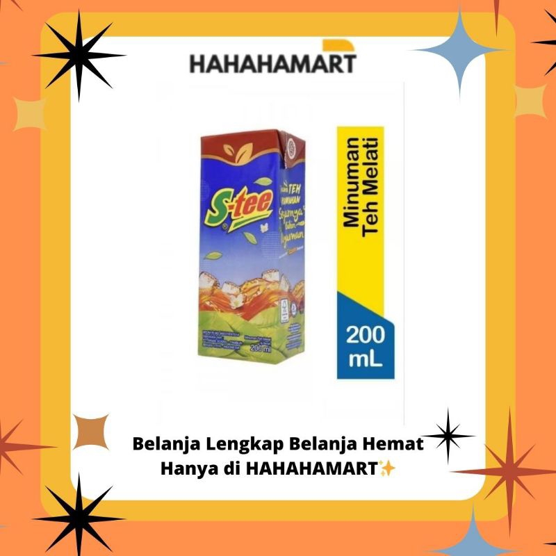 

✨️hahahamart_sby✨️ S-TEE KOTAK 200 ML || HARGA KARTON ISI (24 PCS)