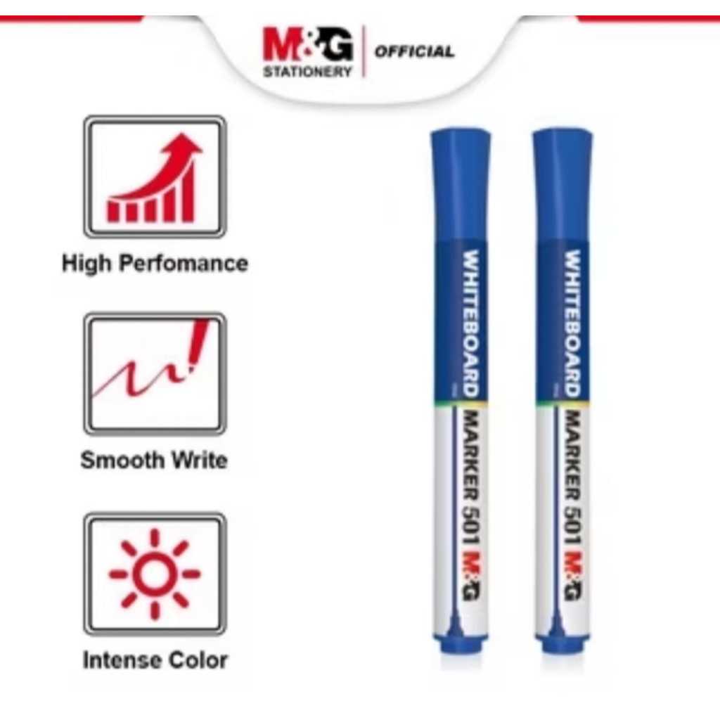 

Spidol Whiteboard Biru M&G AWMY2271 Marker Whiteboard