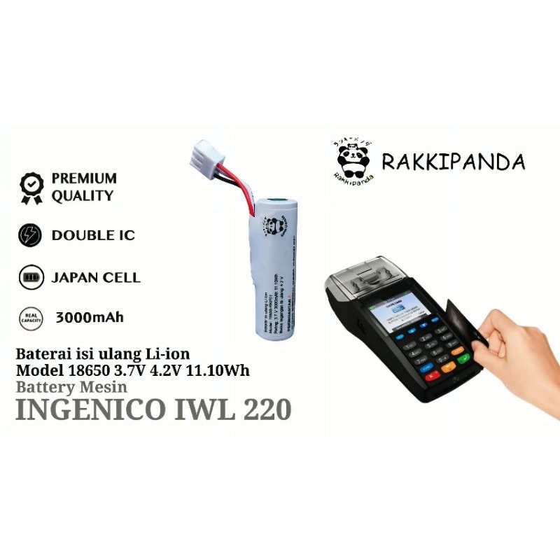 Battery Mesin EDC INGENICO IWL 220 RakkiPanda